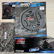 Bộ nhông sên dĩa Pro-Bike cho Sirius 15T - 35T- Sên 428S 108L (sên tán đúc)